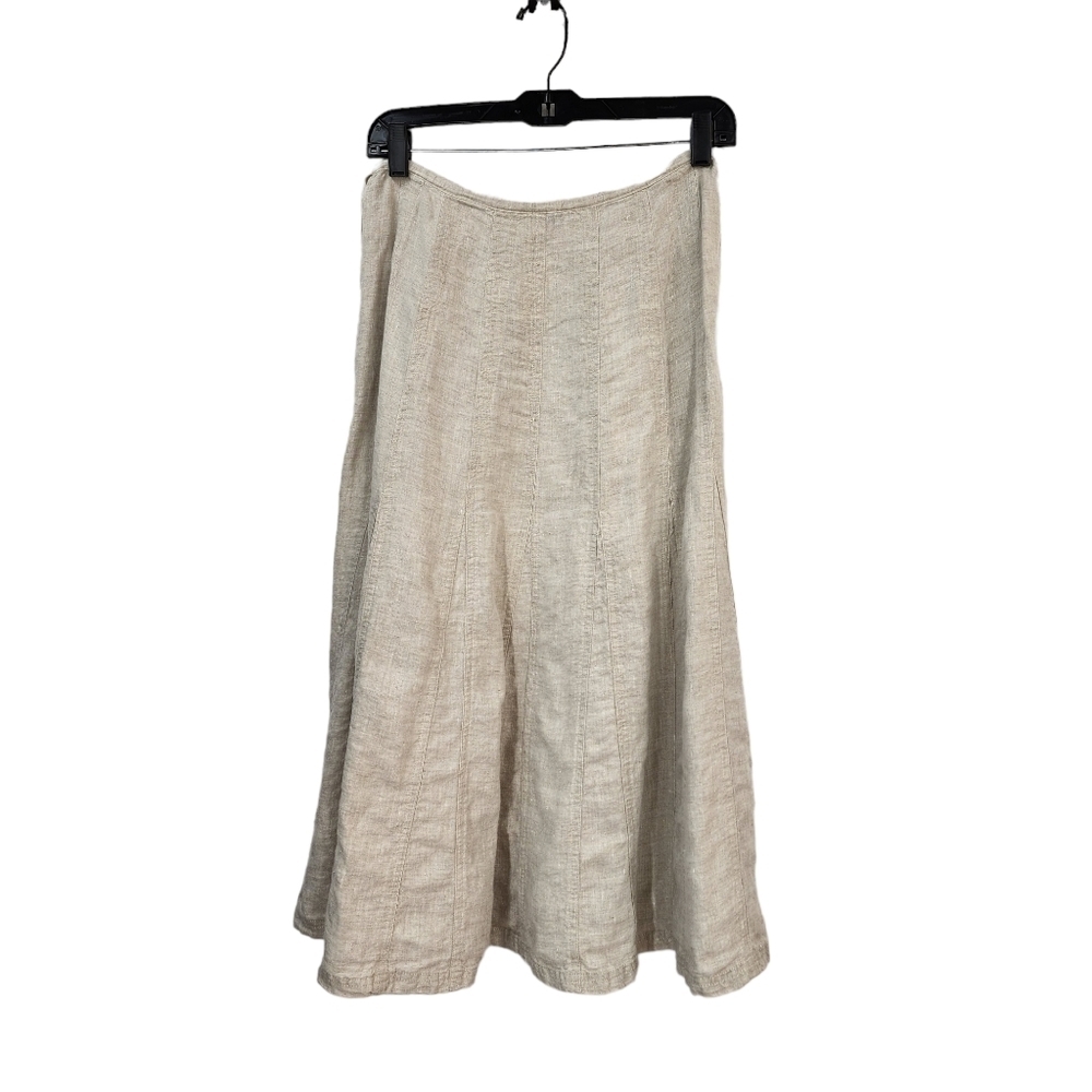 Talbots Women's Irish 100% Linen A-Line Midi Skirt - 8 - Picture 5 of 6